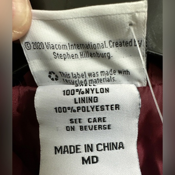 Sponge Bob Square Pants The Krusty Krab Pizza Wind Breaker Medium - Picture 4 of 12